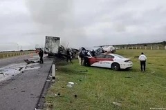 Hiện trường vụ tai nạn. (Nguồn: Reuters)