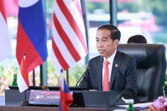Tổng thống Indonesia Joko Widodo phát biểu tại Hội nghị Cấp cao ASEAN lần thứ 42. (Ảnh: Dương Giang/TTXVN)