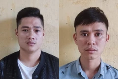 Đối tượng Nguyễn Văn Lâm (bên trái) và Phạm Hoàng Thái (bên phải). (Nguồn: Cổng thông tin điện tử tỉnh Tuyên Quang)