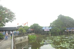 Nhiều công trình vi phạm được dựng lên trên đất nông nghiệp, đất thuộc phạm vi quy hoạch hồ Đầm Trị. (Ảnh: Mạnh Khánh/TTXVN)