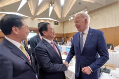 Thủ tướng Phạm Minh Chính gặp Tổng thống Hoa Kỳ Joe Biden. (Ảnh: TTXVN)