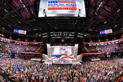 Toàn cảnh lễ khai mạc Đại hội Toàn quốc đảng Cộng hòa ở Cleveland, Ohio ngày 18/7. (Nguồn: AFP/TTXVN)