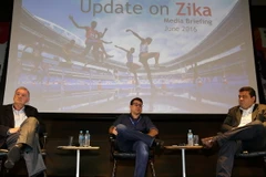 Ban tổ chức Olympic 2016 và các quan chức y tế thảo luận tại Rio de Janeiro ngày 7/6. (Nguồn: THX/TTXVN)