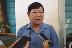 Đại biểu Quốc hội Lê Như Tiến (đoàn Quảng Trị) đang trao đổi với báo chí. (Ảnh: Đức Duy/Vietnam+)
