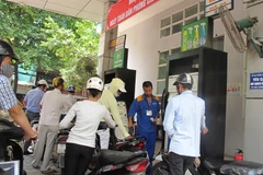 Một điểm bán xăng của Petrolimex tại Hà Nội. (Ảnh: Đức Duy/Vietnam+)
