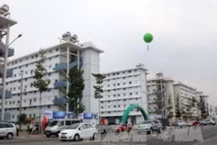 Một góc khu chung cư nhà ở xã hội Hòa Lợi, thị xã Bến Cát. (Nguồn: Quách Lắm/TTXVN)