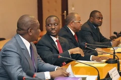 Các thành viên chính phủ tại cuộc họp ngày 19/4. (Nguồn: Getty images)