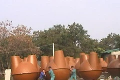 Hầm biogas composite được sản xuất thủ công tại Việt Nam. Ảnh minh họa. (Nguồn: EASE Vietnam)