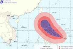 Đường đi của cơn bão. (Nguồn: nchmf.gov.vn)