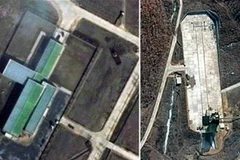 Ảnh chụp từ vệ tinh căn cứ quân sự Punggye-ri. (Nguồn: Reuters)