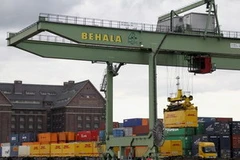 Vận chuyển hàng hóa tại cảng BEHALA, Đức. (Nguồn: Getty images)