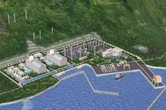 Mô hình nhà máy điện hạt nhân Ninh Thuận. (Nguồn: evn.gov.vn)