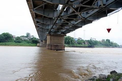 Hiện trường nơi chiếc tàu chở cát bị chìm. (Nguồn: Internet) 