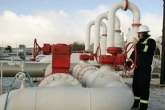 Một công nhân kiểm tra tại trung tâm kiểm soát khí đốt tự nhiên. Ảnh minh họa. (Ảnh: AFP/TTXVN) 