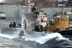 Tàu INS Sindhurakshak. (Ảnh: RIA Novosti) 