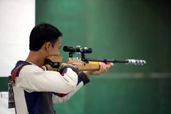 Bắn súng Việt Nam giành 4 huy chương vàng trong ngày thi đấu hôm nay. (Ảnh: Hoàng Hà/TTXVN)