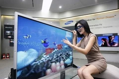 Tivi 3D của Samsung. (Nguồn: Internet)