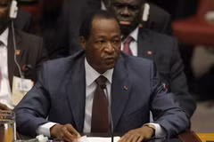 Tổng thống Burkina Faso Blaise Compaore đã rời đến thành phố quê hương Ziniare. (Nguồn: Getty images)