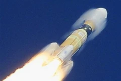 Tên lửa đẩy H-2B đưa tàu vũ trụ chở hàng lên Trạm ISS. (Nguồn: AP)