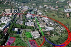 Sơ đồ SuperB tại Frascati. (Nguồn: Internet)