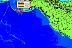 Tâm chấn của trận động đất. (Nguồn: LA Times)