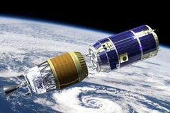 Tàu vũ trụ chở hàng không người lái đầu tiên của Nhật. (Ảnh: Jaxa)