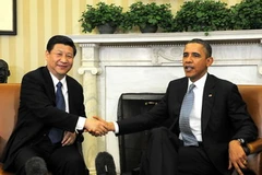 Phó Chủ tịch Trung Quốc Tập Cận Bình trong cuộc gặp Tổng thống Mỹ Obama. (Nguồn: THX/TTXVN)