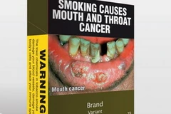 Mẫu một bao bì nói về tác hại của thuốc lá ở Australia. (Nguồn: USA Today)