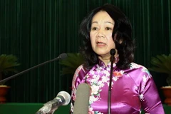 Chủ nhiệm Ủy ban về các vấn đề xã hội của Quốc hội Trương Thị Mai. (Ảnh: Doãn Tấn/TTXVN)