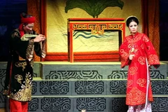 Một tiết mục sân khấu. (Ảnh: Nhật Anh/TTXVN)