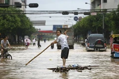 Lũ lụt ở Trung Quốc. (Ảnh: Internet)