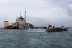 Đảo Đá Lớn thuộc quần đảo Trường Sa. (Ảnh: Thanh Vũ/TTXVN)