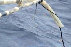 Dây cáp tàu Bình Minh 02 bị tàu hải giám Trung Quốc cắt đứt. (Nguồn: TTXVN)