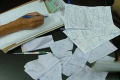 Tang vật tại một đường dây thầu đề quy mô lớn. (Ảnh minh họa: Internet)