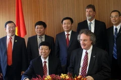 Học viện Tài chính ký thỏa thuận hợp tác với Đại học New South Wales. (Ảnh: Đỗ Vân/Vietnam+)