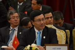 Bộ trưởng Phạm Bình Minh dự Hội nghị Ngoại trưởng ASEAN. (Ảnh: Trần Chí Hùng/Vietnam+)