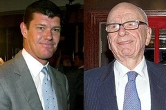 James Packer (trái) và Rupert Murdoch. (Nguồn: standard.co.uk)