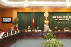 Một phiên họp của Ủy ban Thường vụ Quốc hội. (Ảnh: Trí Dũng/TTXVN).