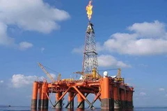 Giàn khoan trên mỏ Đại Hùng. (Ảnh minh họa: Internet).