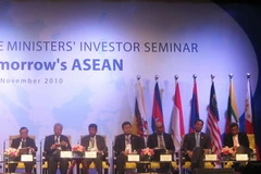 Bộ trưởng Tài chính ASEAN dự hội thảo. (Ảnh: Xuân Triển/Vietnam+)