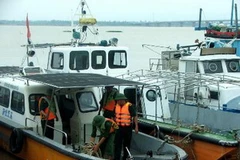 Sẵn sàng ứng phó với bão số 7. (Ảnh: Thế Lập/TTXVN)