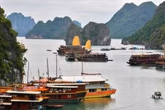 Vẻ đẹp của Vịnh Hạ Long (Ảnh: Trọng Đạt/TTXVN)