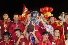 Đội U21 Việt Nam giành chức vô địch năm 2011. (Ảnh: Quốc Khánh/TTXVN)