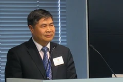 Đại sứ đặc mệnh toàn quyền Việt Nam tại Nhật Bản Đoàn Xuân Hưng phát biểu tại buổi lễ. (Ảnh: Phân xã Tokyo)