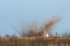 Một vụ nổ tại kho đạn. (Nguồn: RIA Novosti)