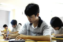 Thí sinh thi đại học đợt 1. (Ảnh: Thanh Giang/TTXVN)