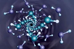 Hình ảnh vi tính của một đường xoắn ốc nanô. Ảnh minh họa. (Nguồn: Internet)