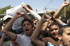 Biểu tình tại Syria. (Nguồn: Reuters)