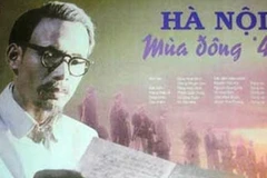 Nghệ sỹ Tiến Hợi vào vai Chủ tịch Hồ Chí Minh. (Nguồn: Internet)