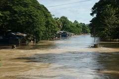 Lũ lụt tại Campuchia. Ảnh minh họa. (Nguồn: Internet)